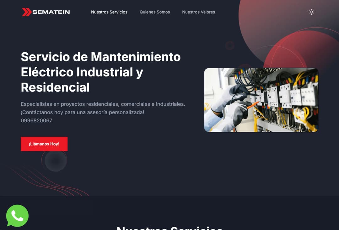 Proyecto de desarrollo web SEMATEIN - Sematein realizado por zoftwaretech